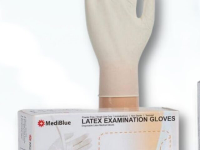 MediBlue Latex Examination Gloves